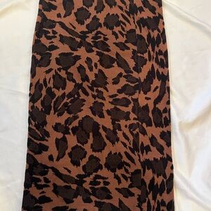 Animal print pull on pencil skirt